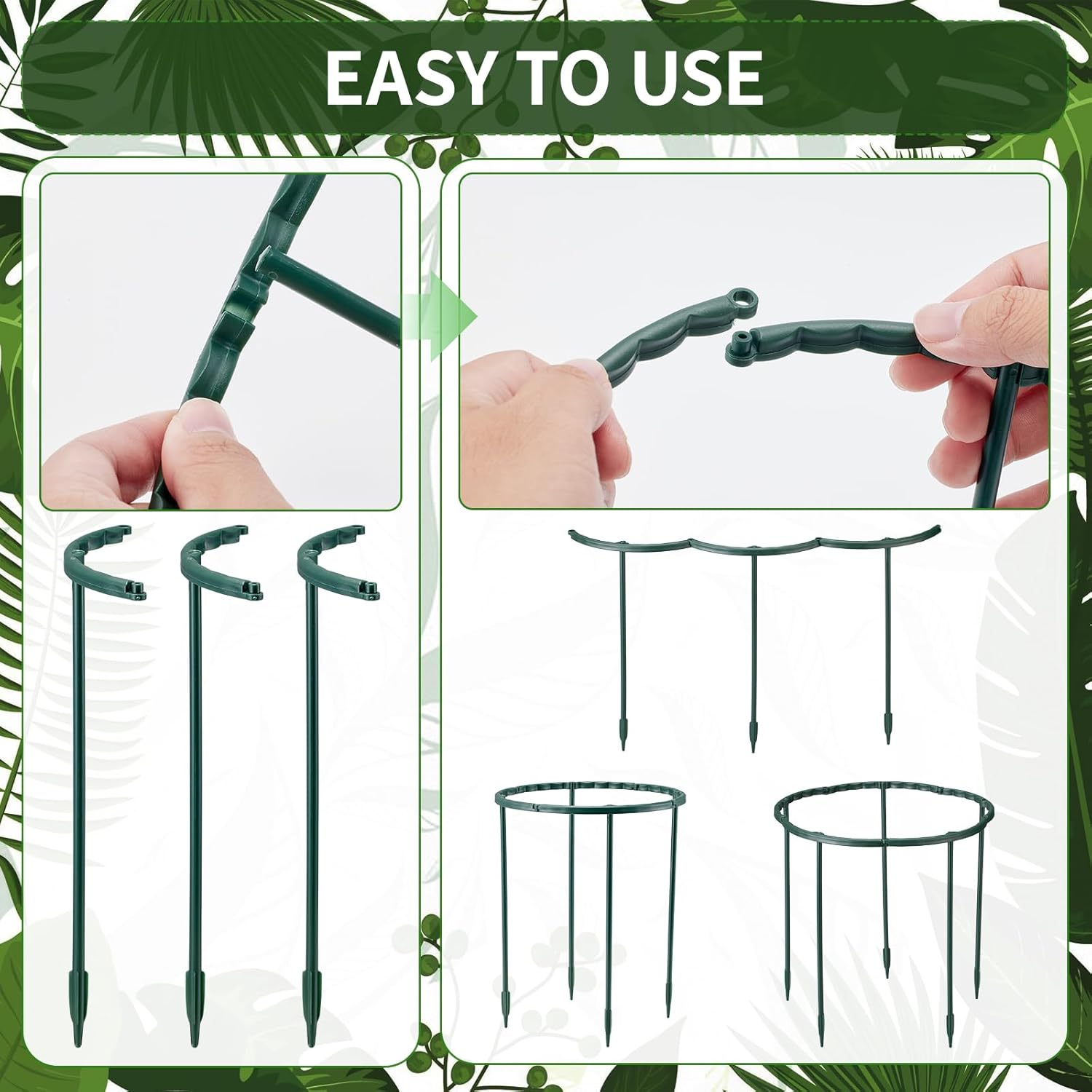1/16pcs Plant Support Stake Fl - Vine Climbing Plastic review and price