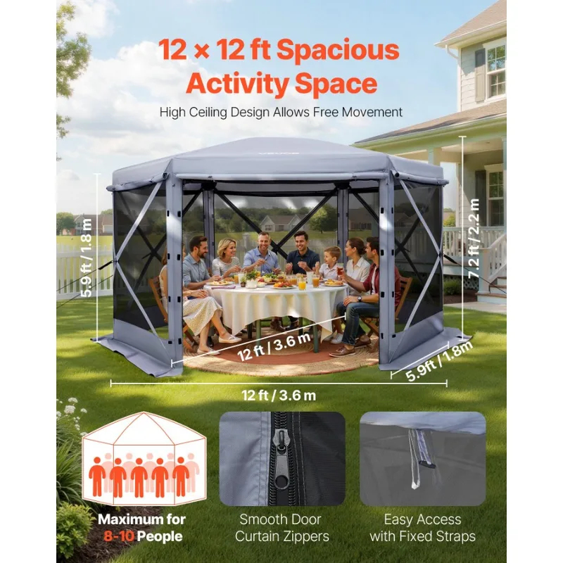 12x12ft 6 Sided Up Screen Gaze - Screen Top Mesh review and price