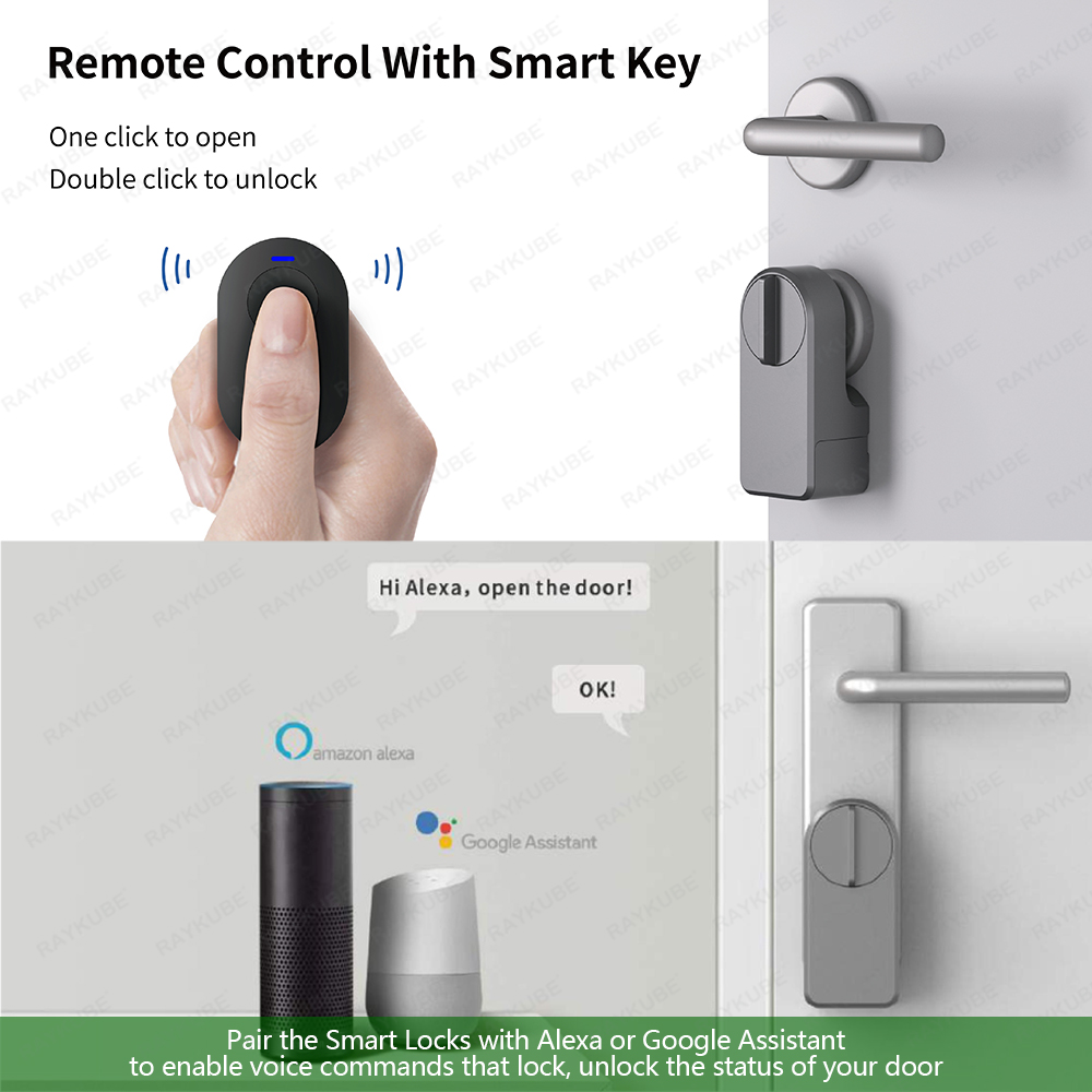RAYKUBE A1 Pro Tuya BEL Smart  - Glass Door Hinge review and price