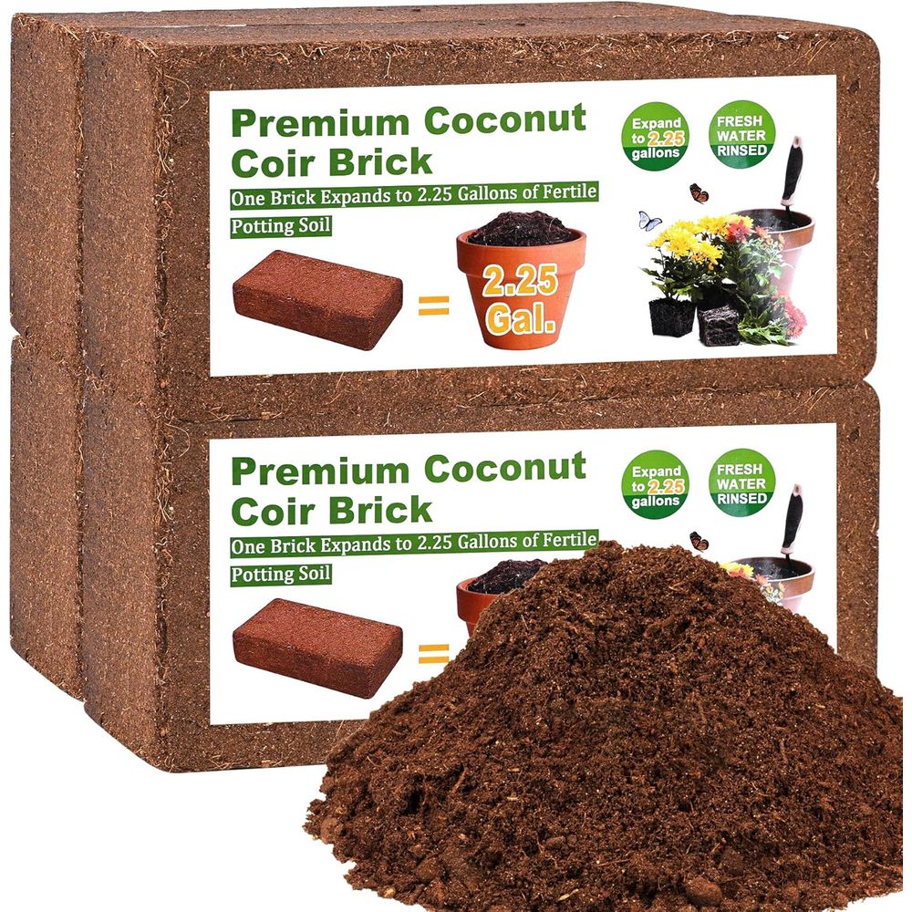 Organic Coconut Coir 4 Pcs Com - Substrate Coconut Fiber review and price