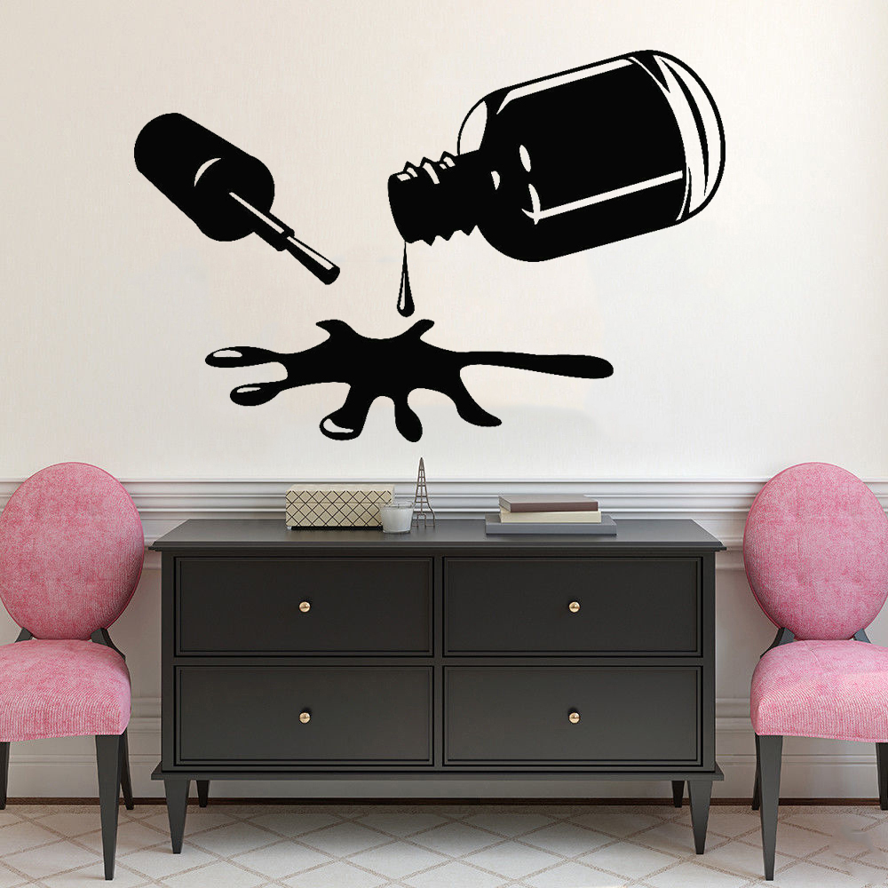 Nails Polish Wall Decals Bedro - Pvc Panel Background review and price