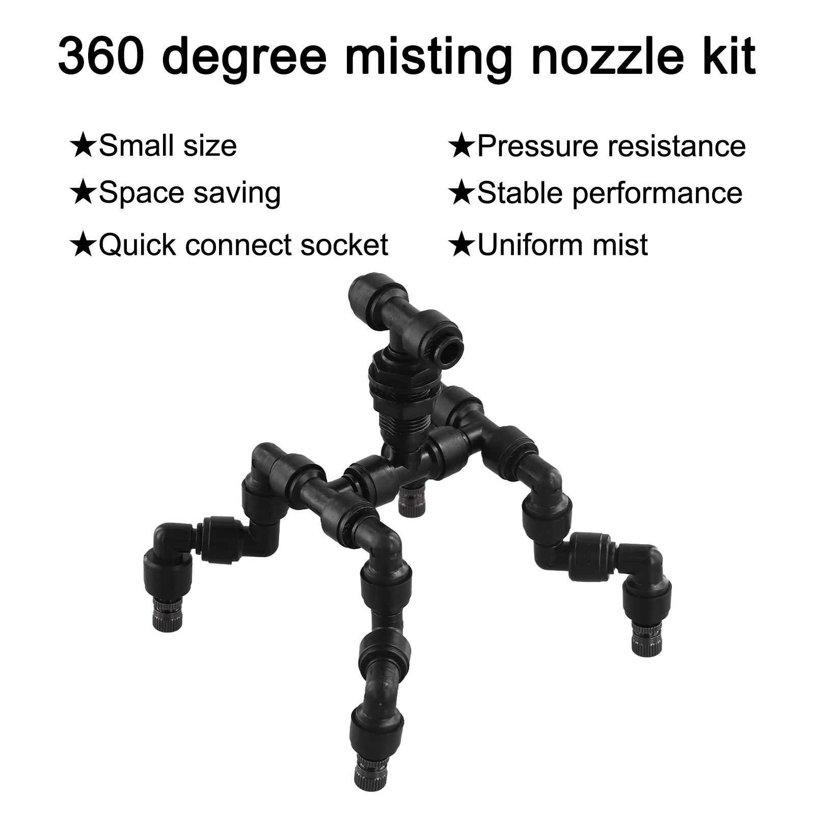 Black Plastic 360 Rotation Mis - Misting Nozzle Reptile review and price