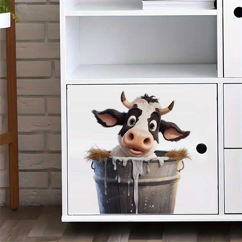 Cute Cow Wall Stickers Self-Ad - Pvc Panel Background review and price