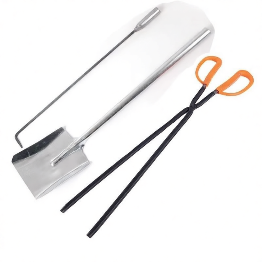 Fireplace Cleaning Kit Stainle - Feeding Tong Stainless review and price