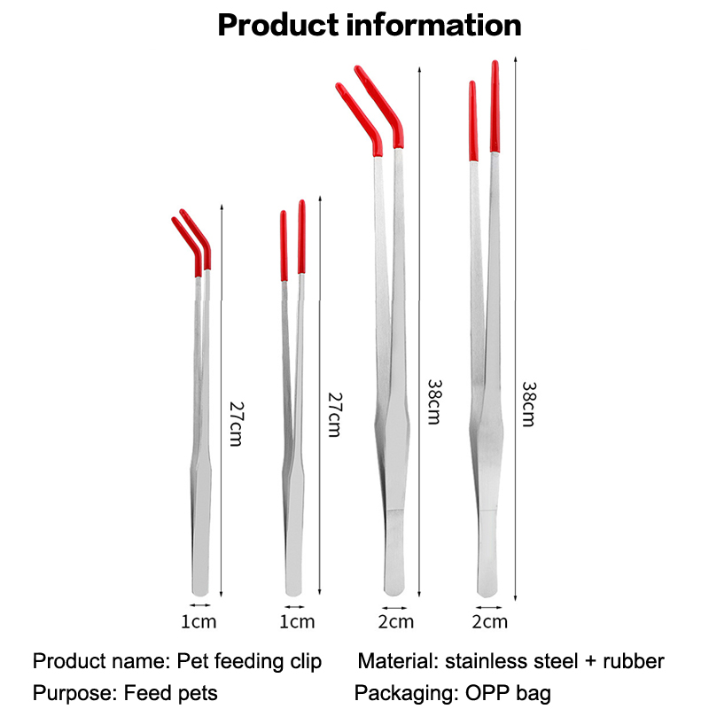 Reptile Feeding Tongs with Rub - Feeding Tong Stainless review and price