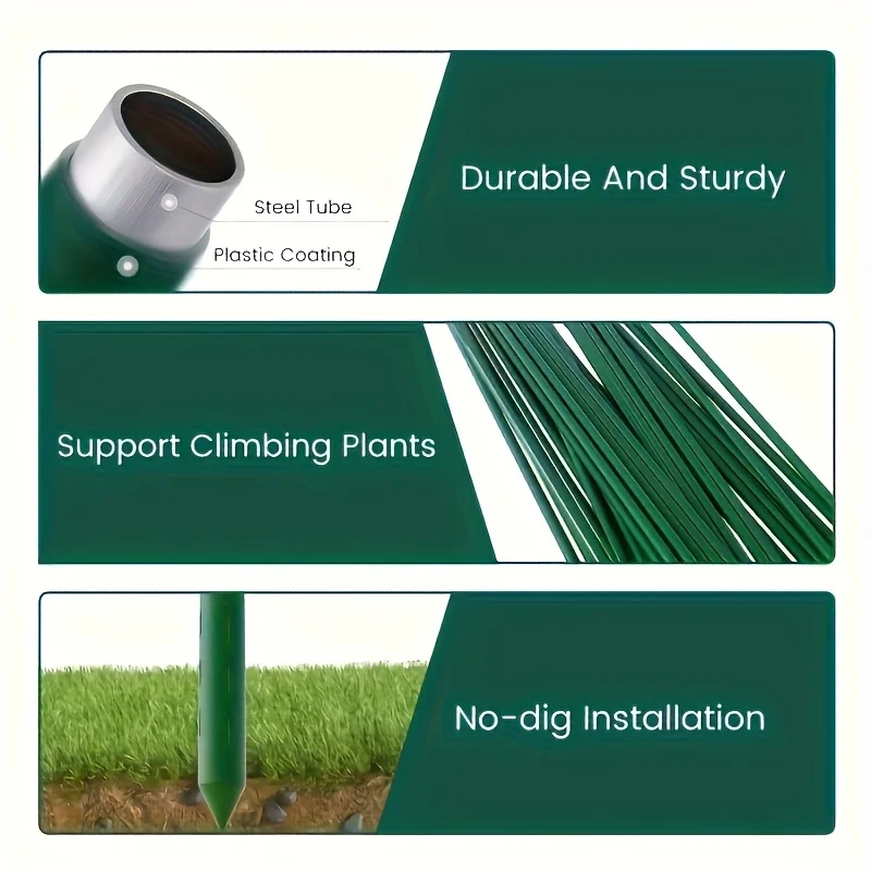 FFE---15Pcs Green Metal Plant  - Vine Climbing Plastic review and price